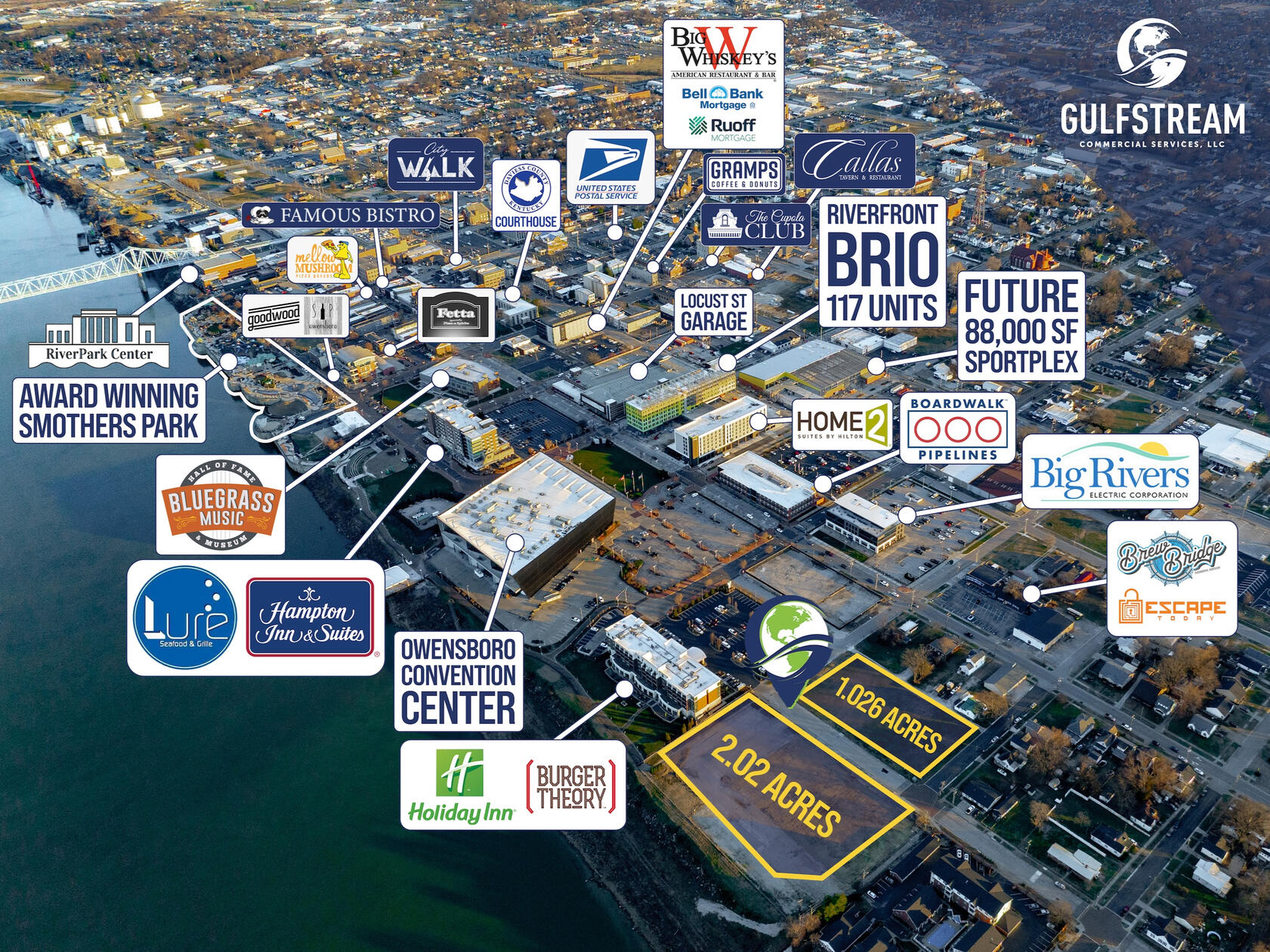 Drone Photography + Graphic Overlay Design