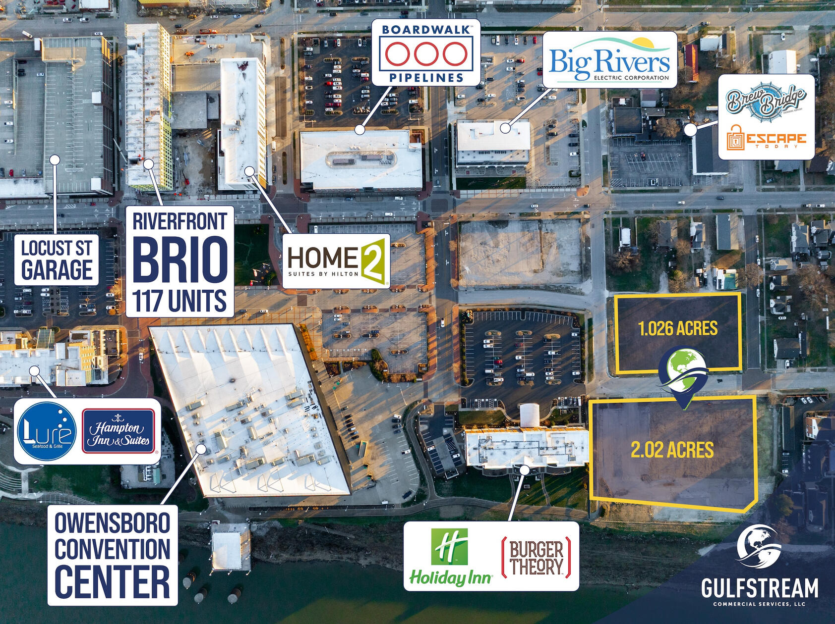 Drone Photography + Graphic Overlay Design